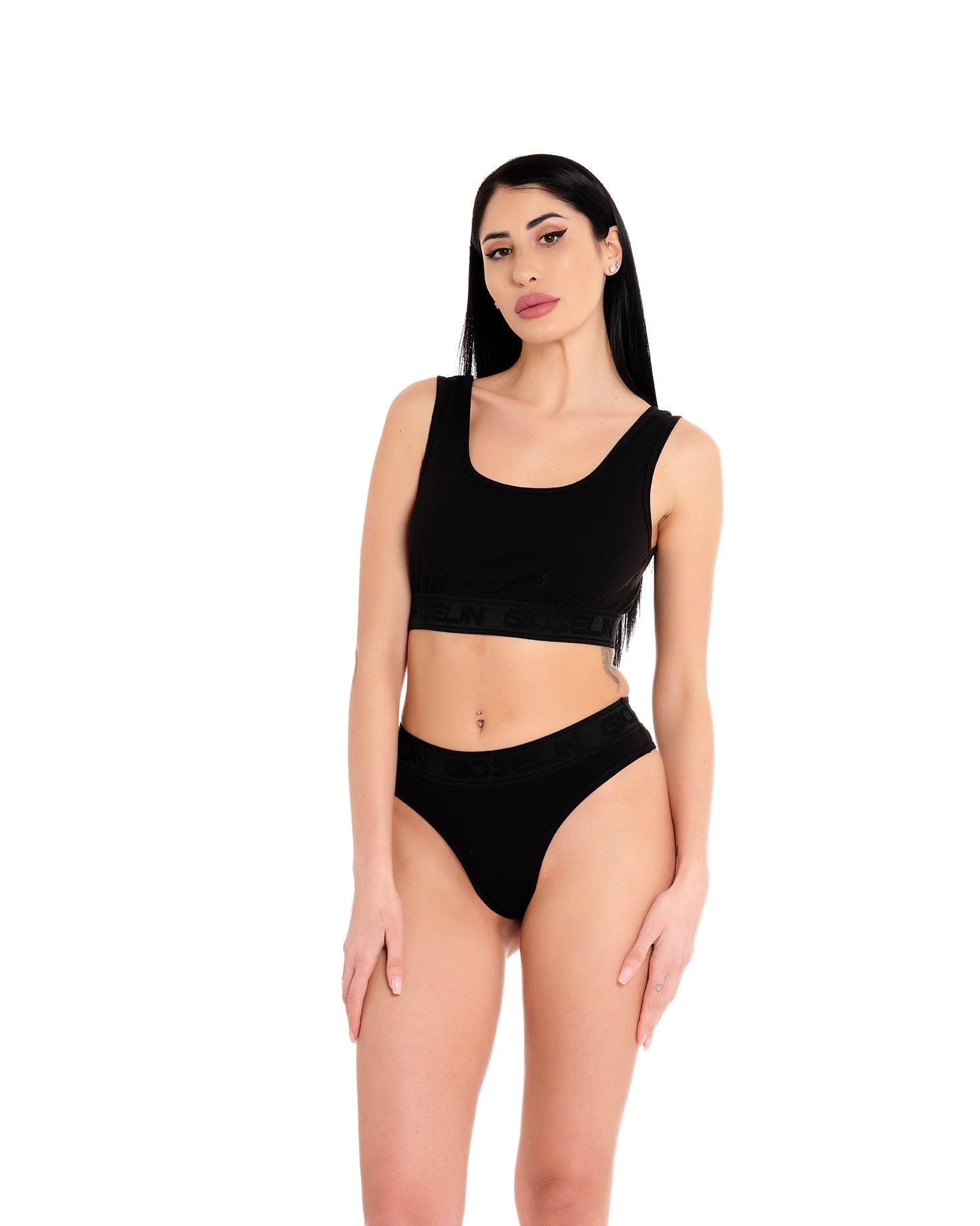 Set Brassière e Slip Nero - Gioselin