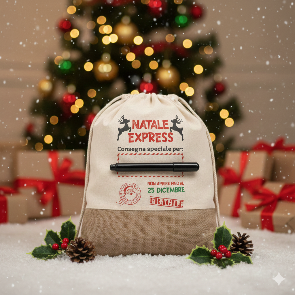 Sacca Regalo Personalizzabile Gioselin – Edizione Natale