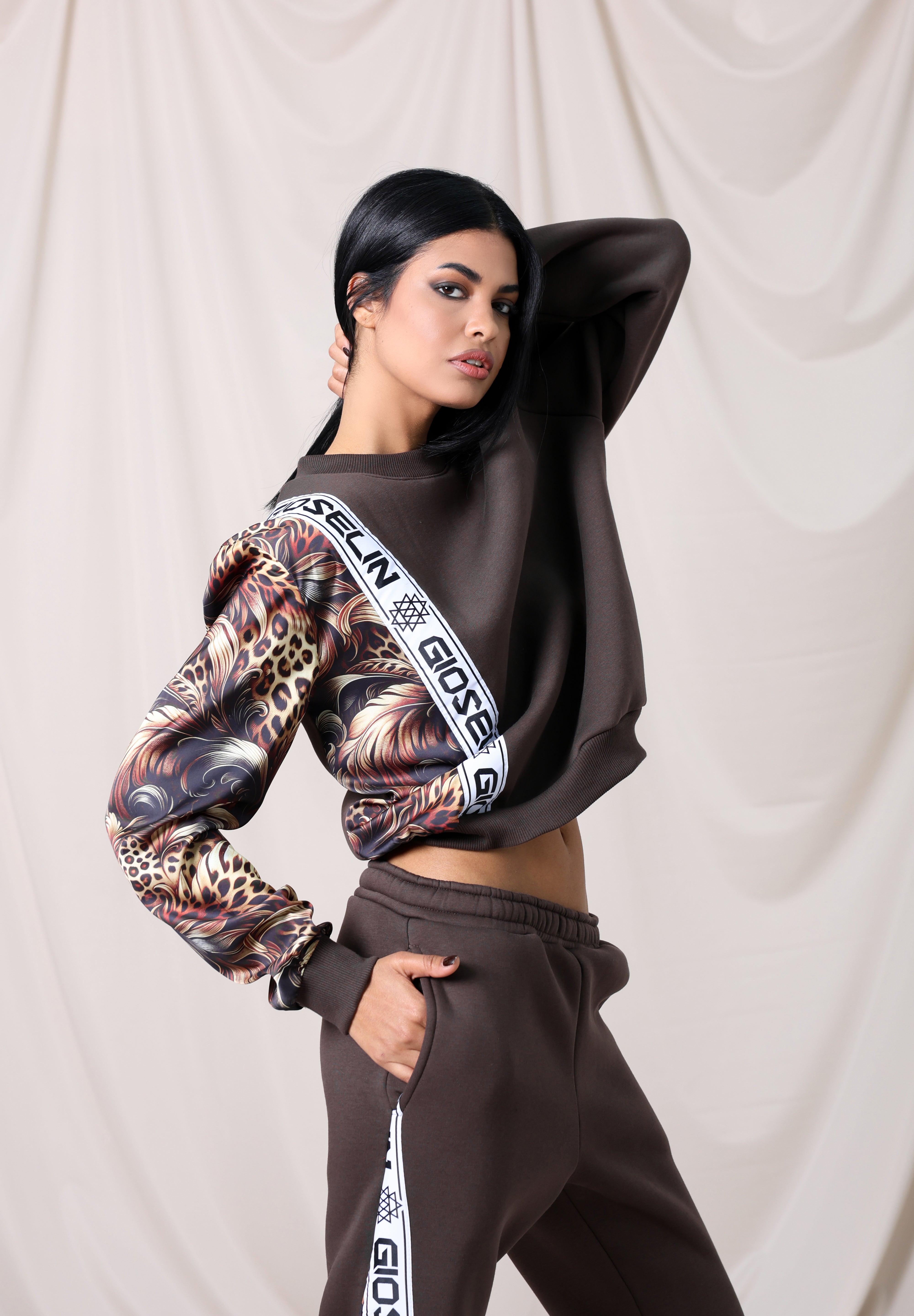 Completo Wild Elegance Marrone