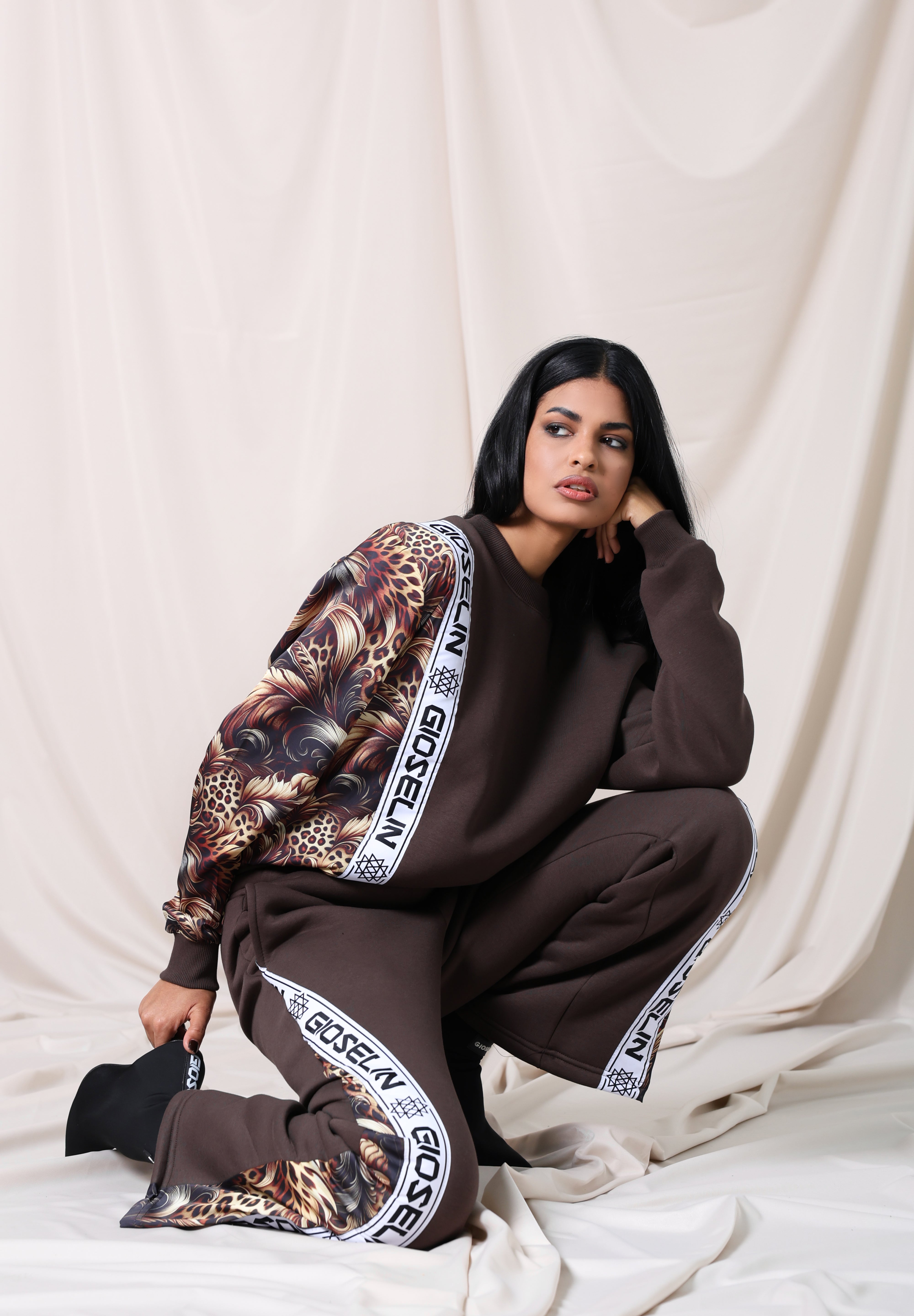 Completo Wild Elegance Marrone