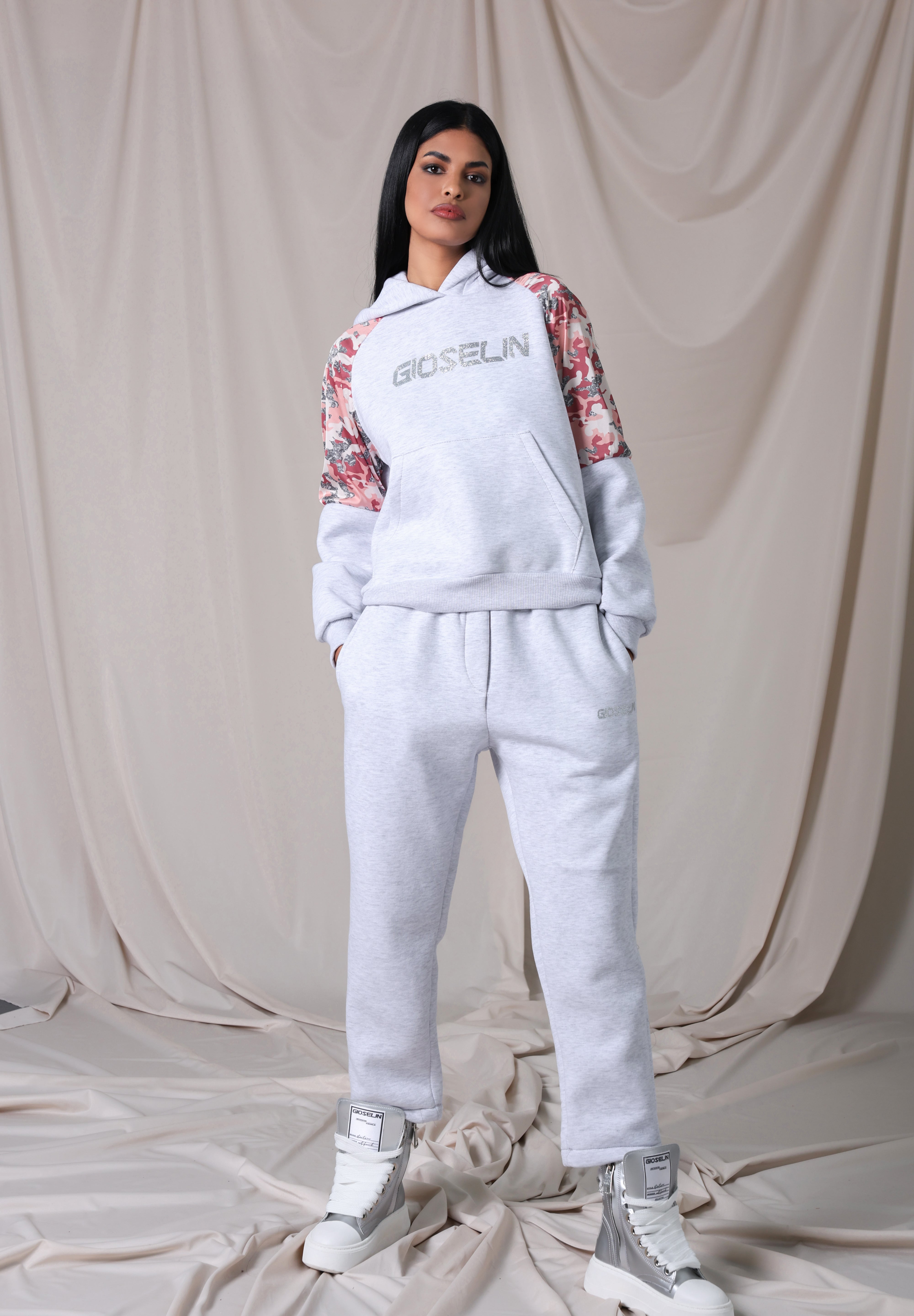 Tuta Shine Camouflage Grigia