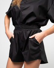 Completo Camicia & Shorts Nero