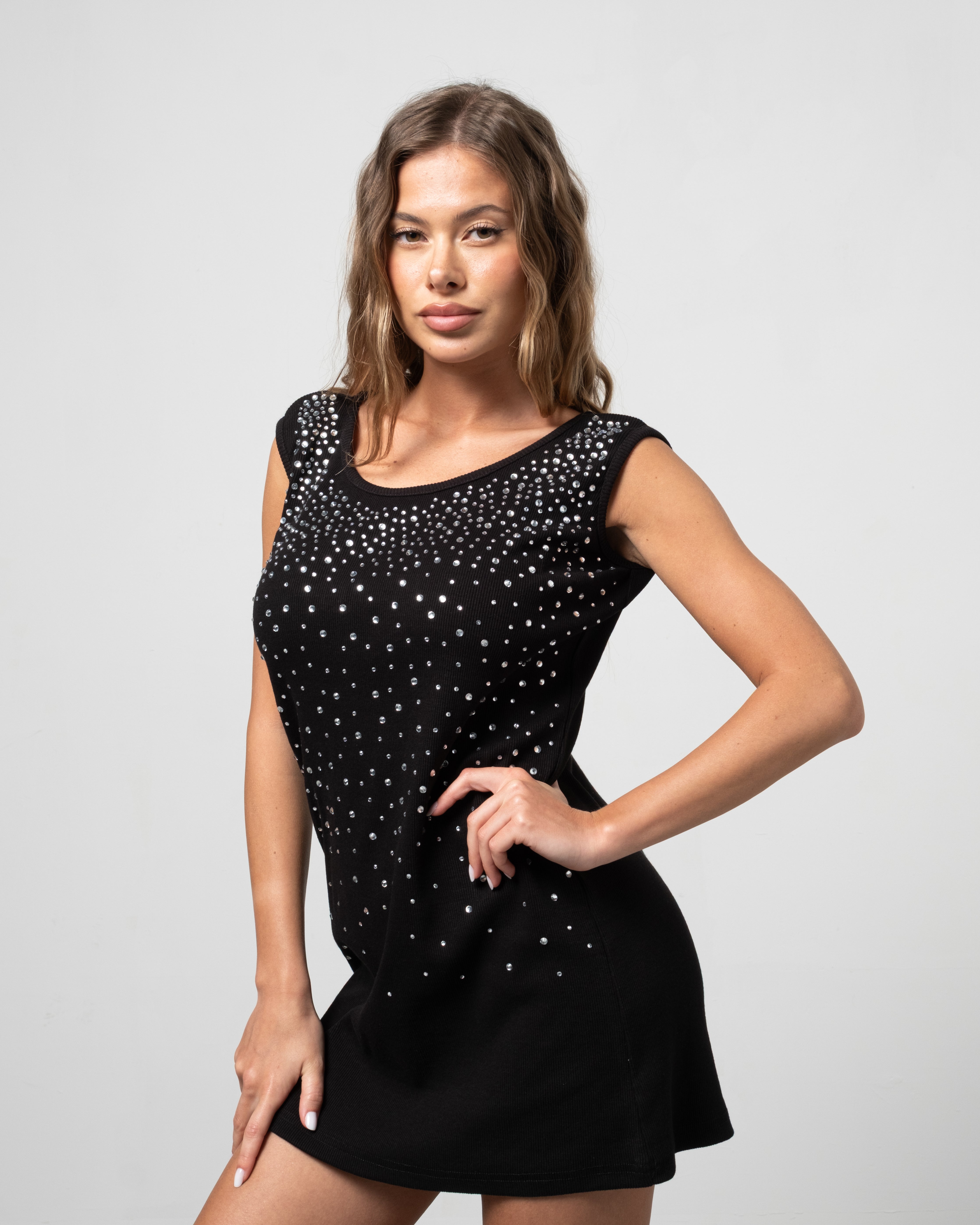 Vestito Nero Diamond con Swarovski