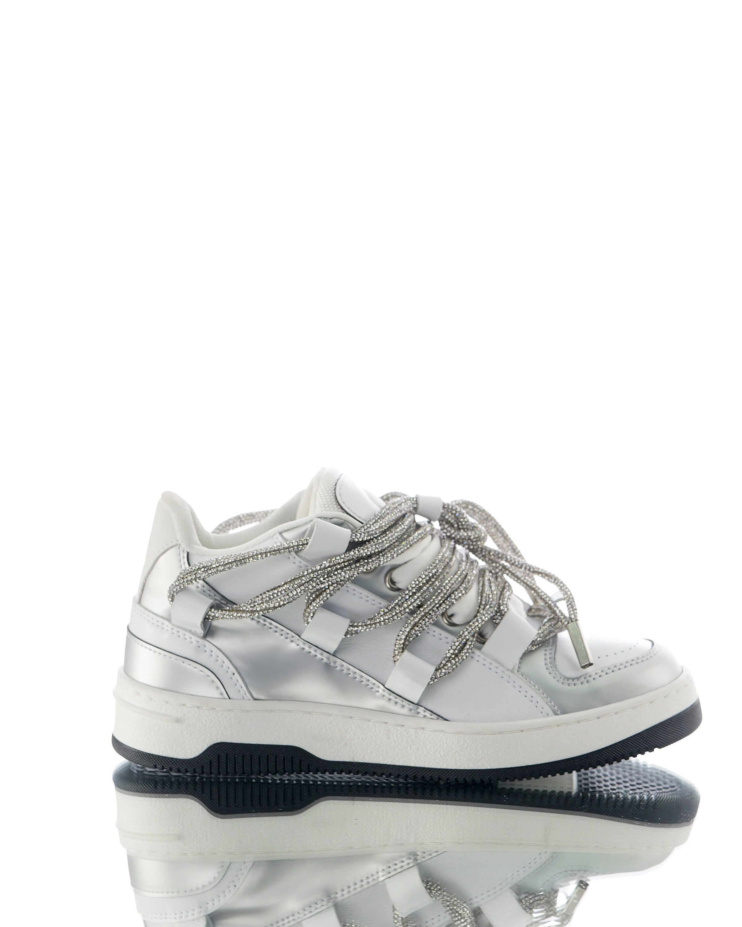 Snake Diamond Metal Argento