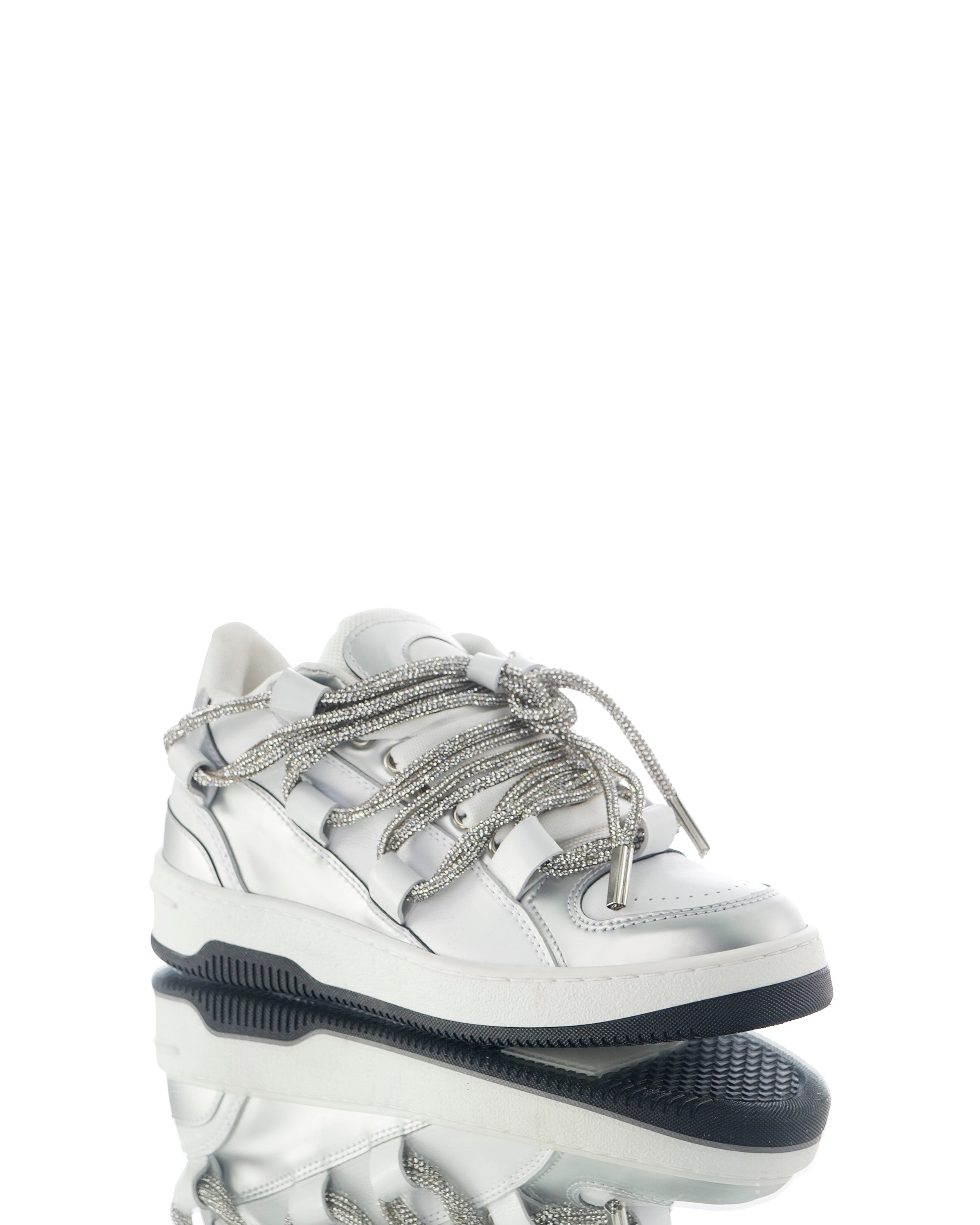 Snake Diamond Metal Argento