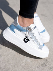 STAR Silver Glitter Denim