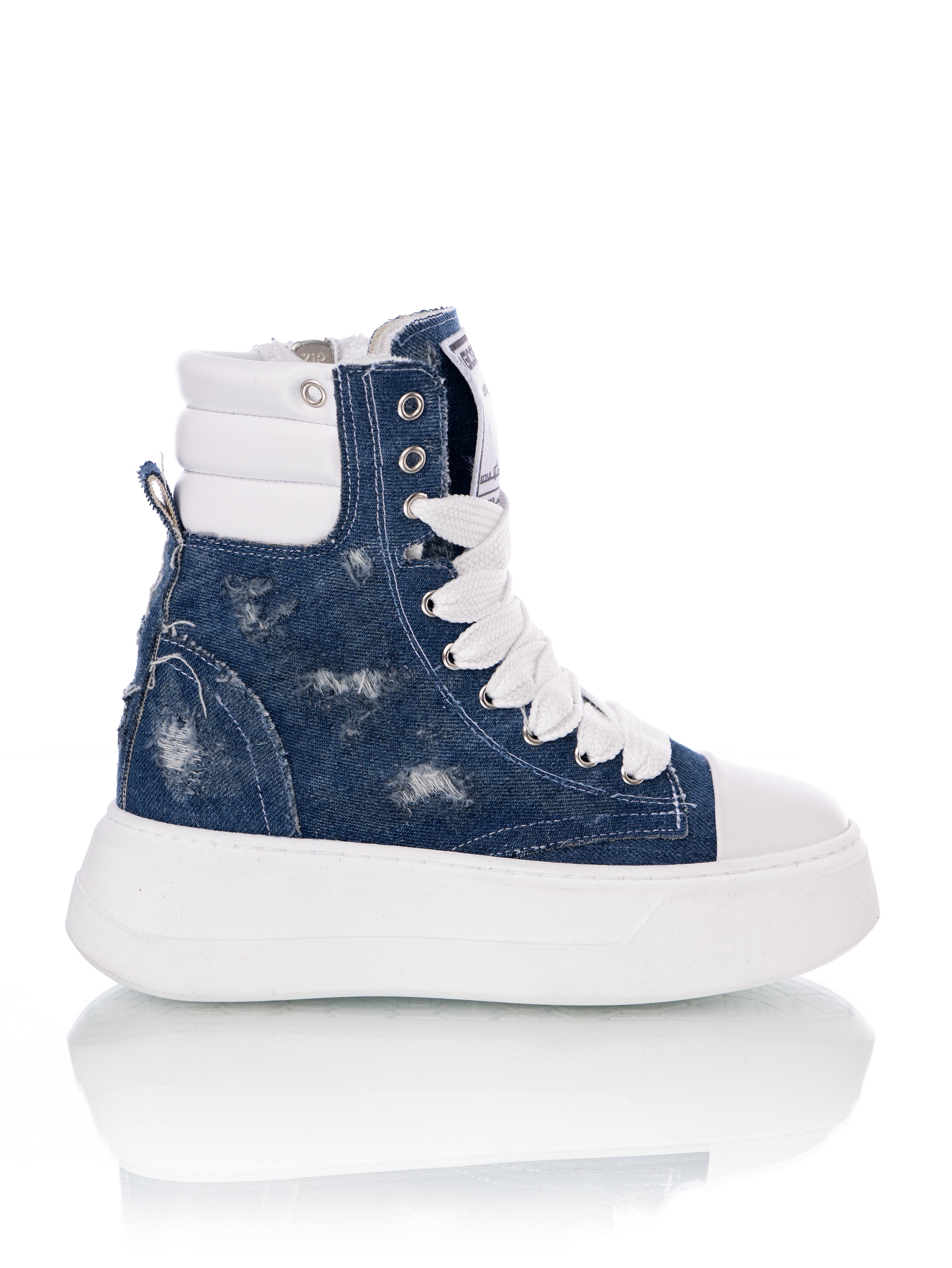 Nit-up Ripped Denim Blue