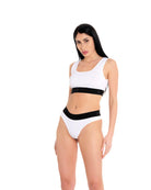 Set Brassière e Slip Bianco - Gioselin 