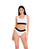 Set Brassière e Slip Bianco - Gioselin 